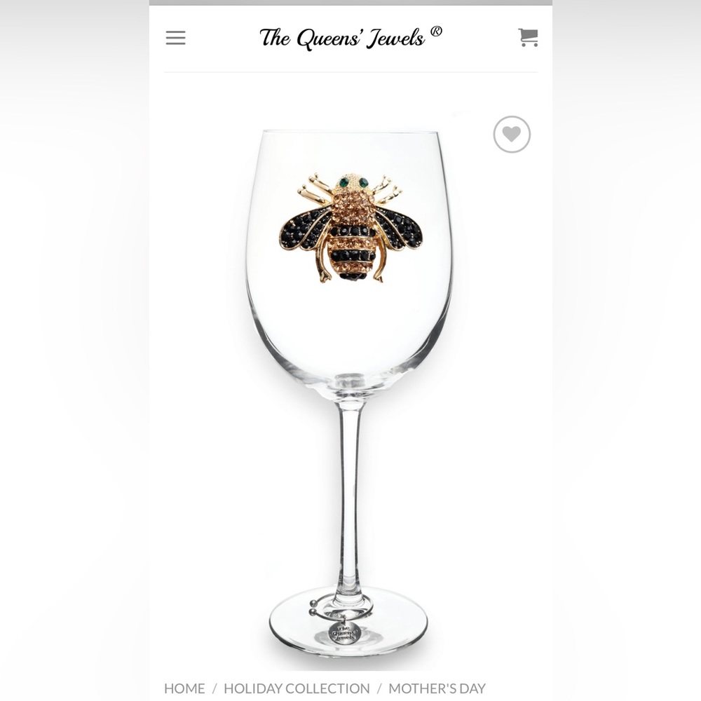The Queen’s Jewels - Queen Bee Wine Glass